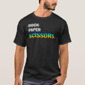 Niet rockpapier, het is een schaar LGBT lesbiennes T-shirt (Voorkant)