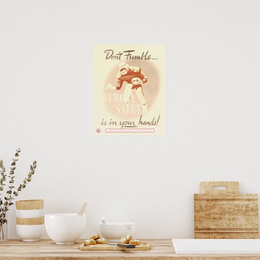 Niet roemen poster (Keuken)