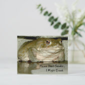 Niet roken, alsjeblieft... ik kan wel een krok zij briefkaart (Staand voorkant)