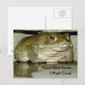 Niet roken, alsjeblieft... ik kan wel een krok zij briefkaart (Voorkant / Achterkant)