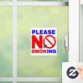Niet roken alstublieft raamsticker (Huis)