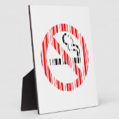 NIET ROKEN BAR CODE Bord Barcode Patroon Ontwerp Fotoplaat (Zijkant)