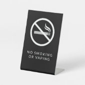Niet roken Binnenteken Reclamebord Met Voetstuk (Voorkant)