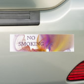 Niet roken bumpersticker (Op auto)