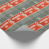 Niet roken cadeaupapier (Hoek)