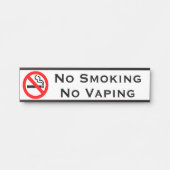 Niet roken Geen Vaping Door Tekenen Deurbordje (Voorkant)