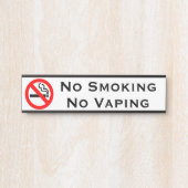 Niet roken Geen Vaping Door Tekenen Deurbordje (Voorkant)
