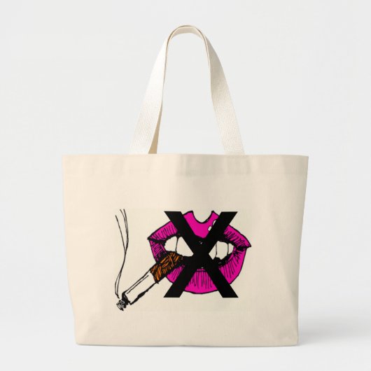 NIET ROKEN GROTE TOTE BAG (Voorkant)