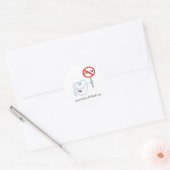 Niet roken - je gebit zal je Stickers bedanken (Envelop)