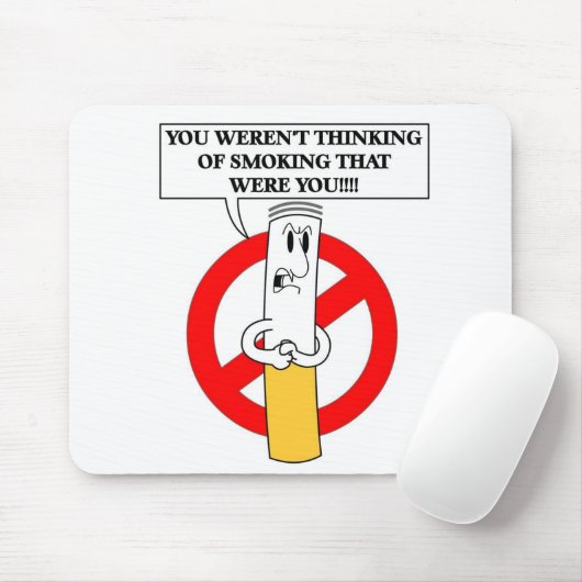 Niet roken. muismat (Met muis)