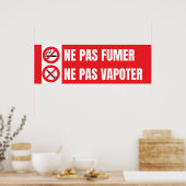 Niet roken, niet vapen poster (Keuken)