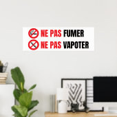 Niet roken, niet vapen poster (Thuiskantoor)