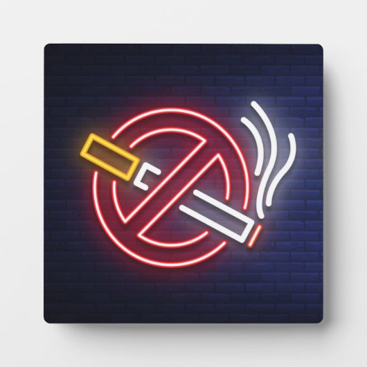 NIET ROKEN Plaque Fotoplaat (Voorkant)