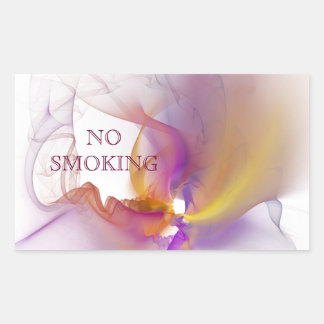 Niet roken rechthoekige sticker