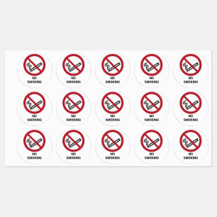 Niet roken, Set van 30 Verbod Labels