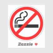 niet roken sticker (Vel)