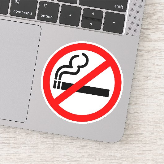niet roken sticker (Detail)