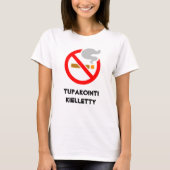 Niet roken teken en tekst Tupakointi kielletty T-shirt (Voorkant)