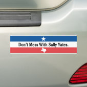 Niet rommelen met Sally Yates Bumpersticker (Op auto)