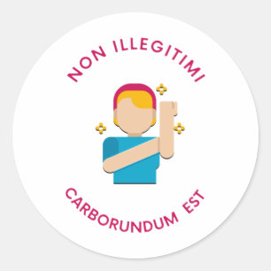 NIET RONDE STICKER