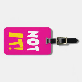 Niet roze Bagagelabel