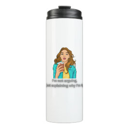 Niet ruzie maken, gewoon altijd gelijk – grappig s thermosbeker