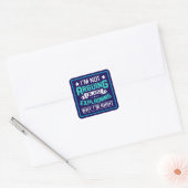 Niet ruziën gewoon gelijk-64692 vierkante sticker (Envelop)