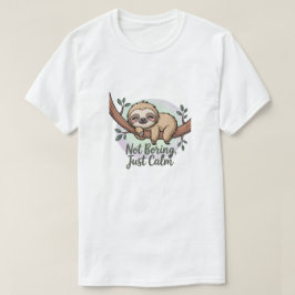 Niet saai, gewoon kalm t-shirt