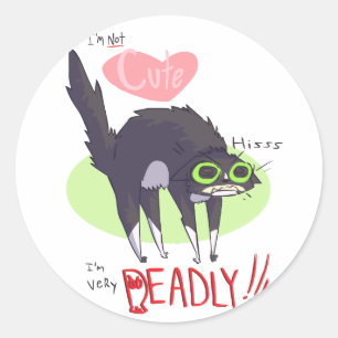 Niet Schattige Katten Stickers
