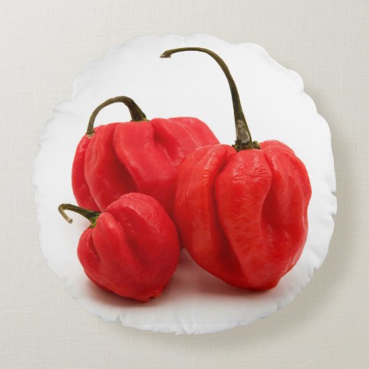 Niet-scherpsmakende pepers rond kussen (Voorkant)