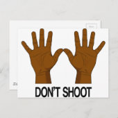 Niet schieten briefkaart (Voorkant / Achterkant)