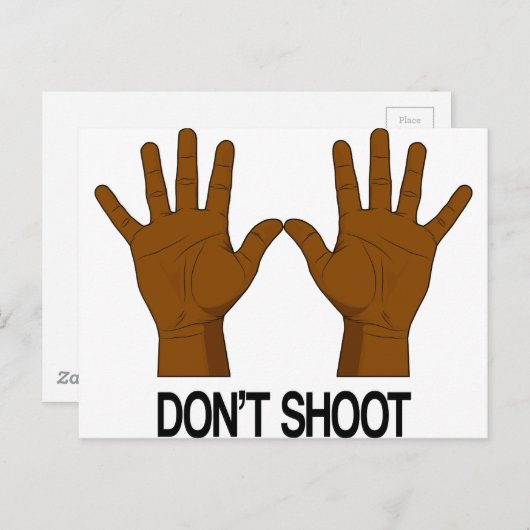 Niet schieten briefkaart (Voorkant / Achterkant)