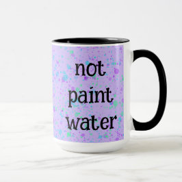 Niet Schilder Water Grappige Paarse Spatten Koffie Mok