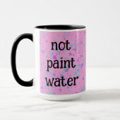Niet Schilder Water Grappige Roze Spat Coffee Mok (Links)