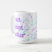 Niet Schilder Water Grappige Verfspatten Koffiemok (Voorkant links)