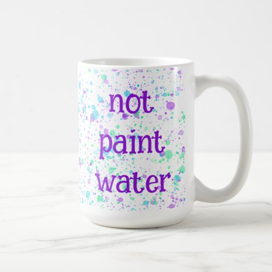 Niet Schilder Water Grappige Verfspatten Koffiemok (Rechts)