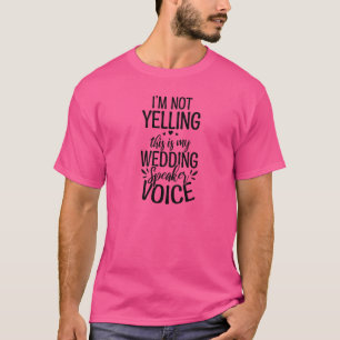 Niet schreeuwen mijn spreker t-shirt