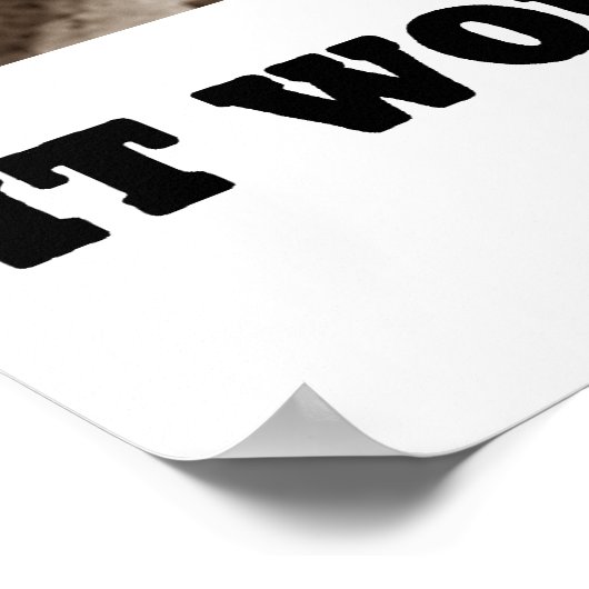 Niet schudden of panikeren Het zal u niet goed doe Poster (Hoek)