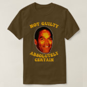 Niet schuldig absoluut zeker OJ Simpson T-shirt (Design voorkant)