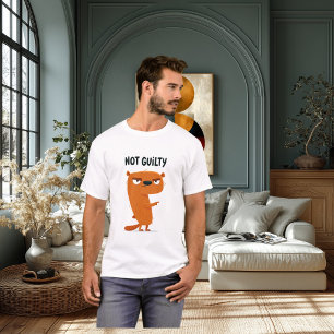 Niet schuldig Funny Sassy Otter Karakter Cadeau T-shirt