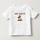 Niet schuldig! kinder shirts (Voorkant)