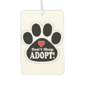 Niet Shop Adopteer Schattigee Pet Dog Puppy Cat Ki Luchtverfrisser (Voorkant)