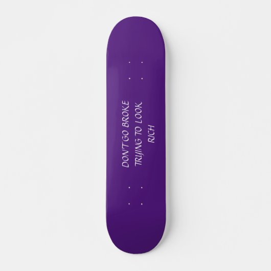 NIET skateboarden Persoonlijk Skateboard (Voorkant)