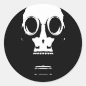 Niet slapen ronde sticker (Voorkant)