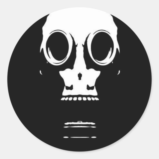 Niet slapen ronde sticker (Voorkant)