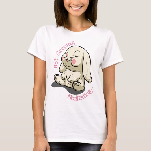Niet slapende Bunny T-shirt (Voorkant)