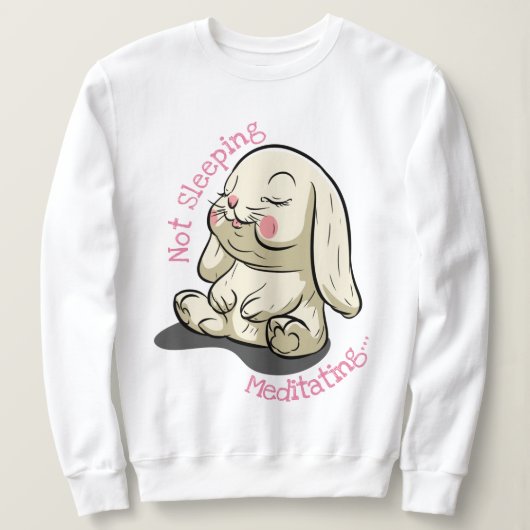 Niet slapende Bunny Trui (Design voorkant)