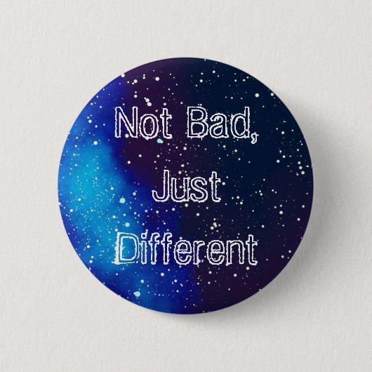 Niet slecht, andere  melkwegidentiteit ronde button 5,7 cm (Voorkant)