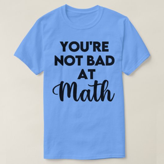 Niet slecht bij Wiskunde T-shirt (Design voorkant)