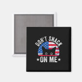 Niet snacken op me grappige kat meme magneet (Voorkant / Achterkant)